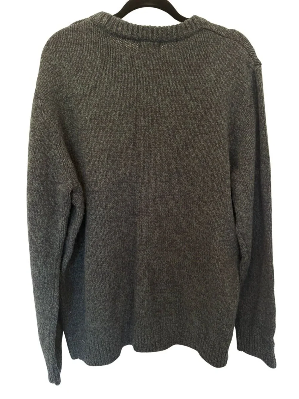 L.L.Bean Men’s XXL Charcoal Classic Ragg Wool Lambswool Crewneck Sweater